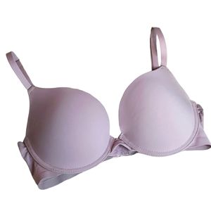 Vince Camuto Blush Pink Light Purple Padded Underwire Smooth Bra, 36C